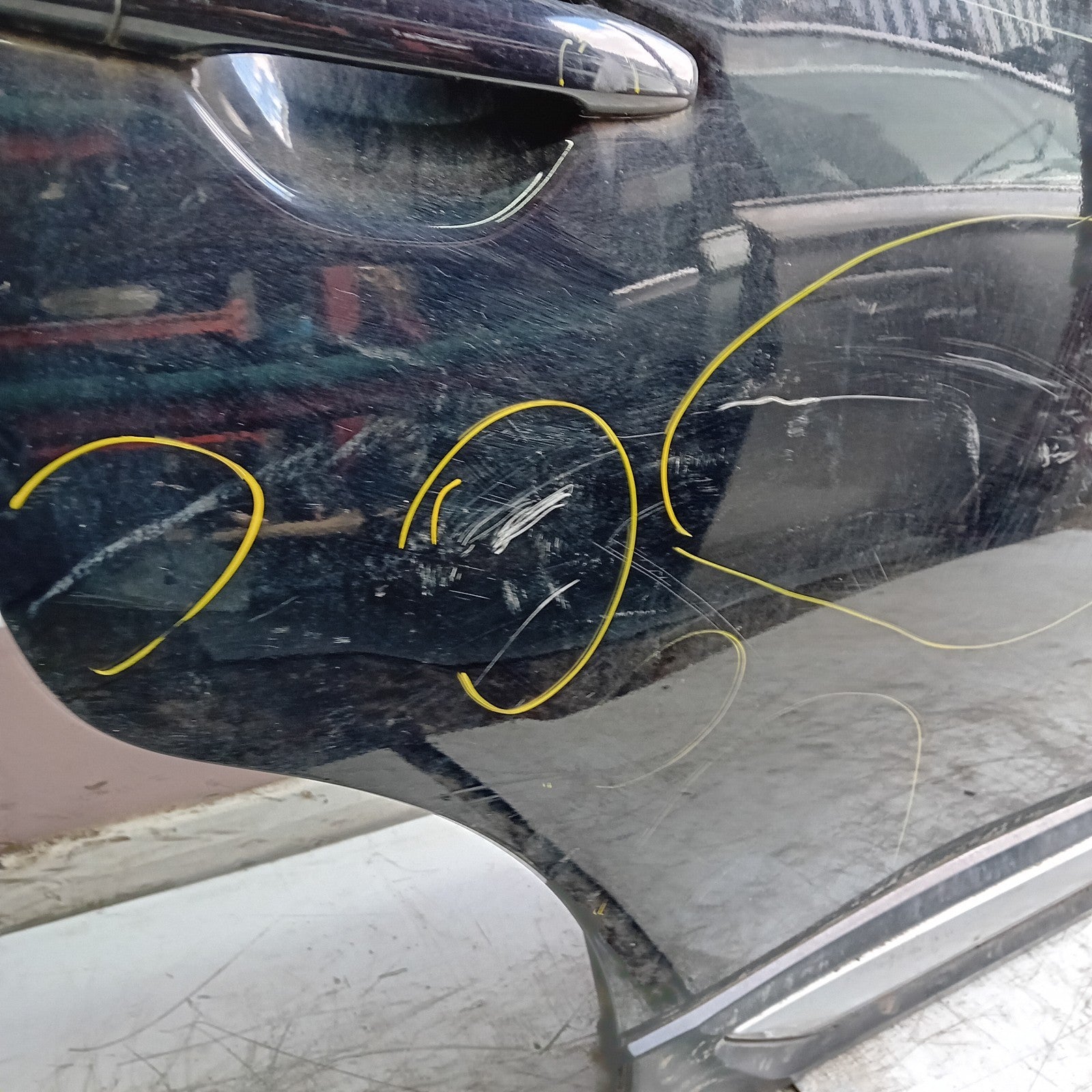 MITSUBISHI OUTLANDER MK3 DRIVER SIDE REAR DOOR OSR 2013 BLACK FMD419