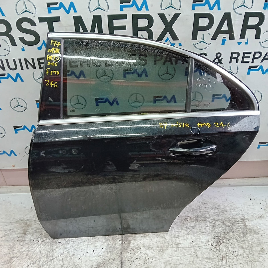 MERCEDES A-CLASS W177 PASSENGER REAR DOOR NSR BLACK 2018 ON COMPLETE FMD246