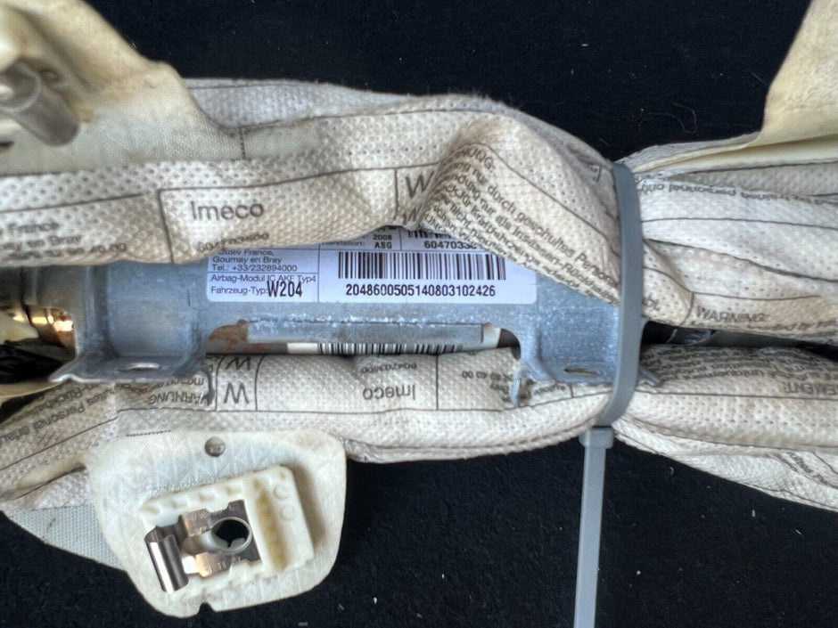 GENUINE MERCEDES C CLASS W204 PASSENGERS LEFT SIDE CURTAIN AIRBAG, A2048600505