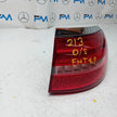 MERCEDES E-CLASS W213 2016 REAR DRIVER O/S TAIL LIGHT FMT49. (DAMAGED)