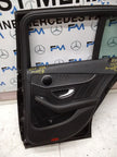 MERCEDES BENZ C-CLASS W205 DRIVER SIDE REAR DOOR O/S/R COMPLETE BLACK FMD77