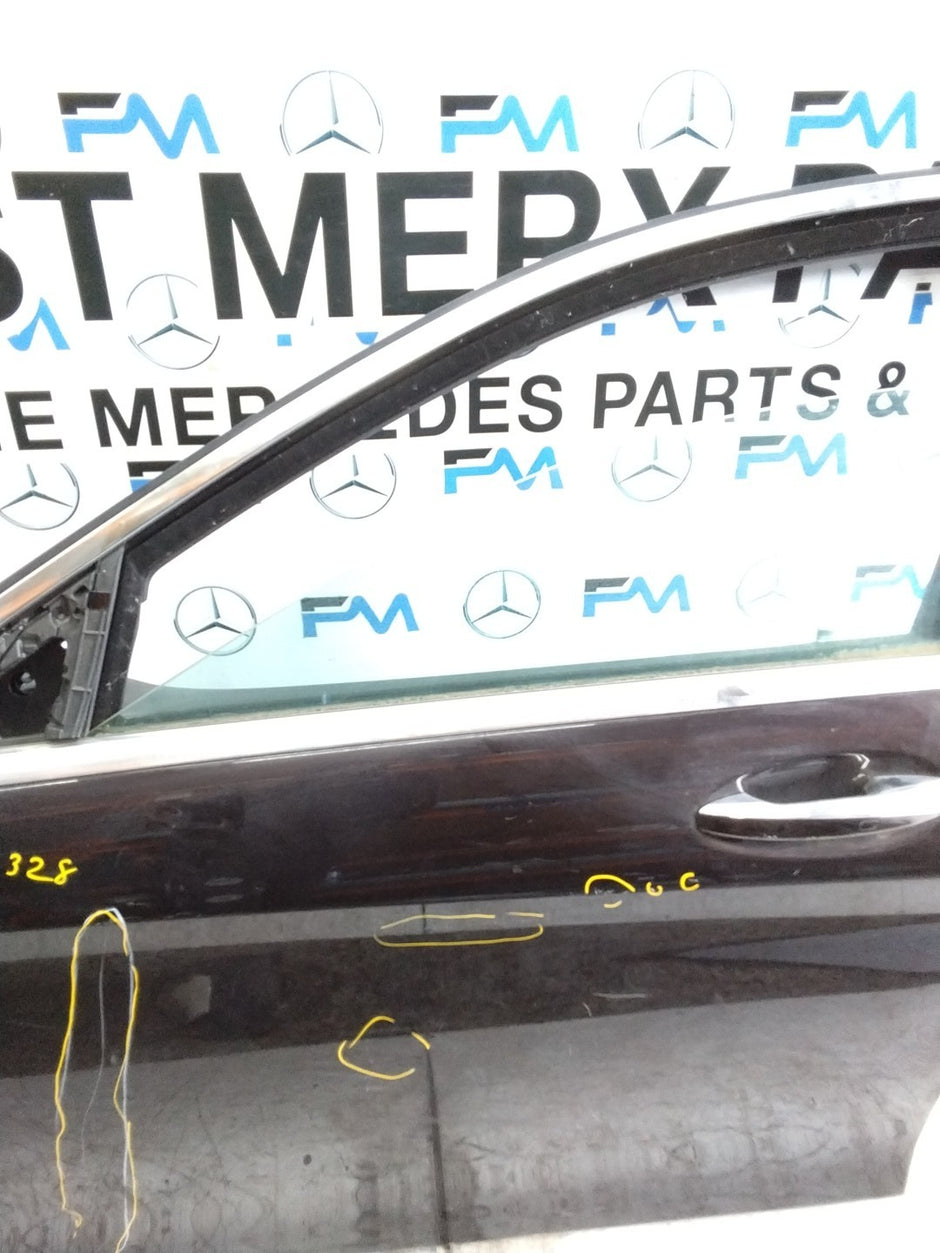 MERCEDES S-CLASS W222 SLN PASSENGER FRONT DOOR NSF BLACK 2014 ON COMPLETE FMD328