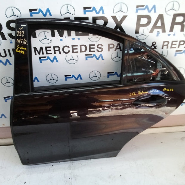 MERCEDES S CLASS W222 SALOON PASSENGER REAR DOOR (NEAR SIDE REAR) BLACK FMD23