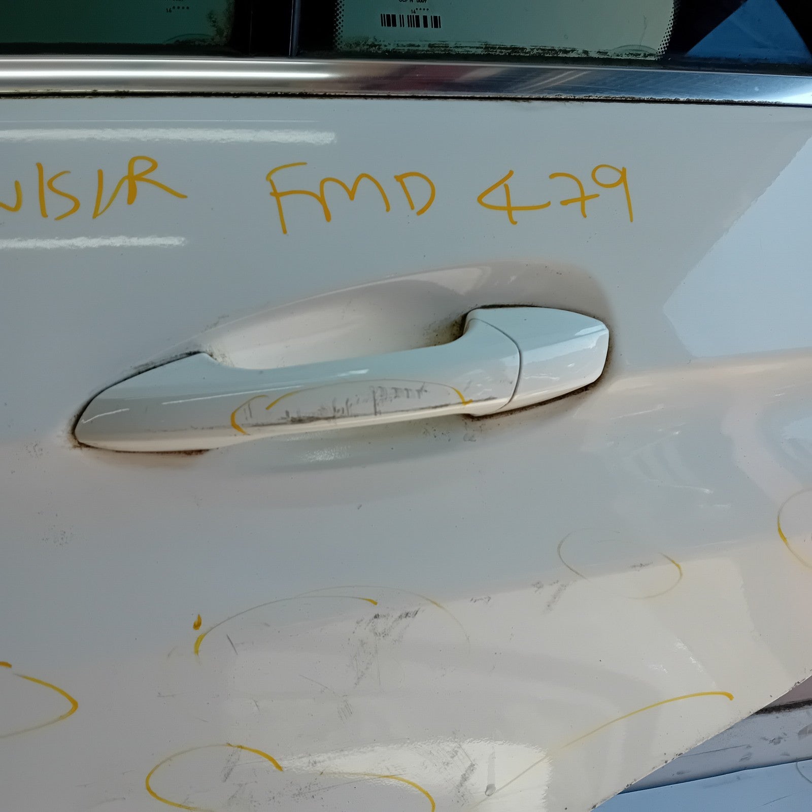 MERCEDES E-CLASS W212 SLN PASSENGER REAR DOOR NSR WHITE 2013 COMPLETE FMD479