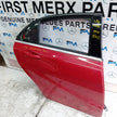 MERCEDES A-CLASS W176 DRIVER REAR DOOR OSR 2015 RED COMPLETE FMD502