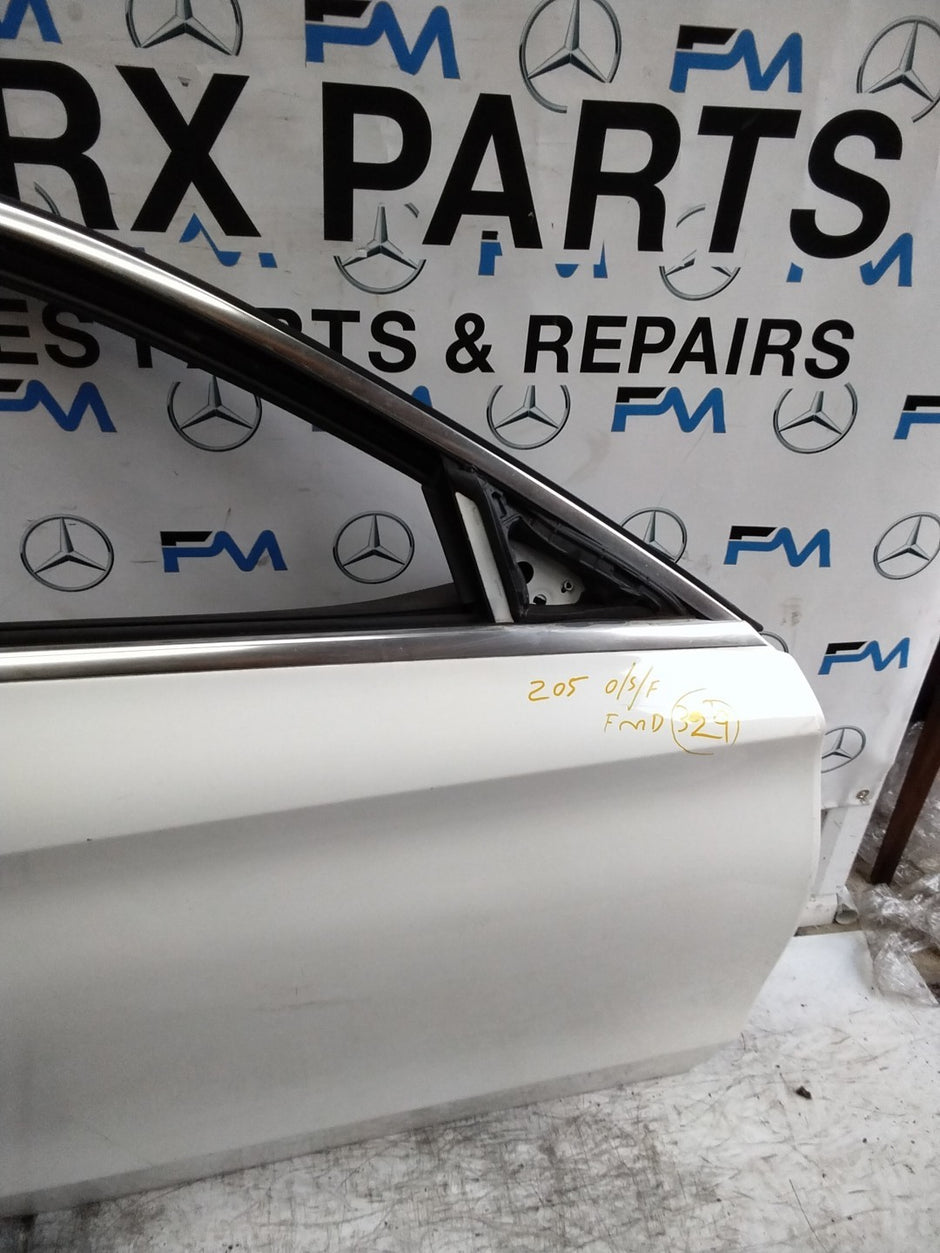 MERCEDES C-CLASS W205 SLN DRIVER FRONT DOOR OSF WHITE 2014 ON COMPLETE FMD329