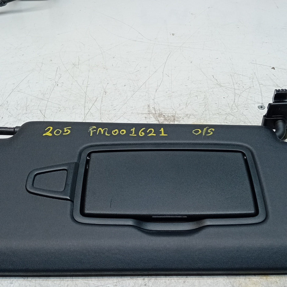 MERCEDES C-CLASS W205 SUN VISOR DRIVER SIDE OS BLACK 2014 FM001621
