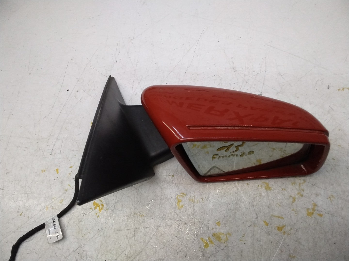 MERCEDES C-CLASS  W204 DRIVER SIDE WING MIRROR A2048107293 RED FMM20