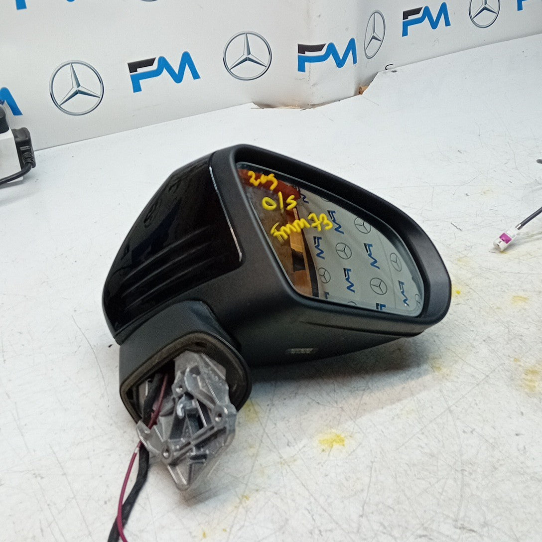 MERCEDES C-CLASS W205 DRIVER WING MIRROR OSF BLACK PL A2058105400 FMM73