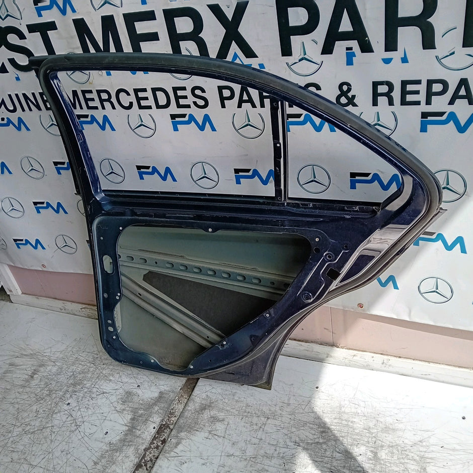 MERCEDES C-CLASS W204 SLN DRIVER REAR DOOR OSR BLUE 2009-2014 FMD438