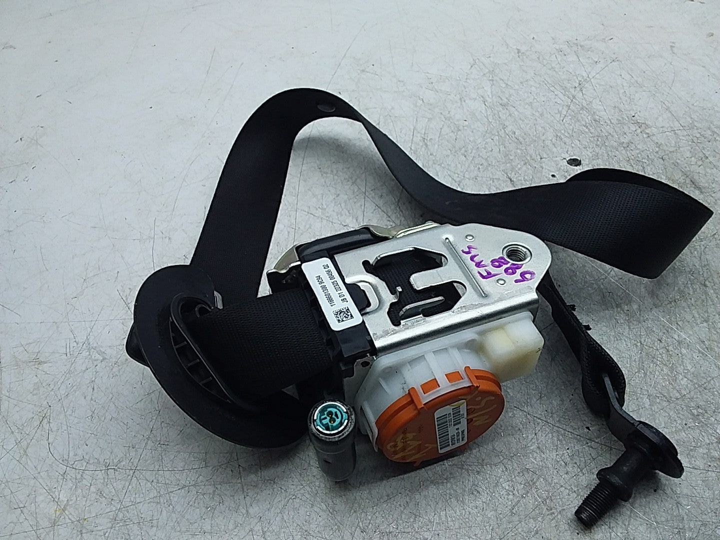  MERCEDES CLA W118 SEAT BELT FRONT LEFT PASSENGER SIDE NSF A1188601300 FMS688