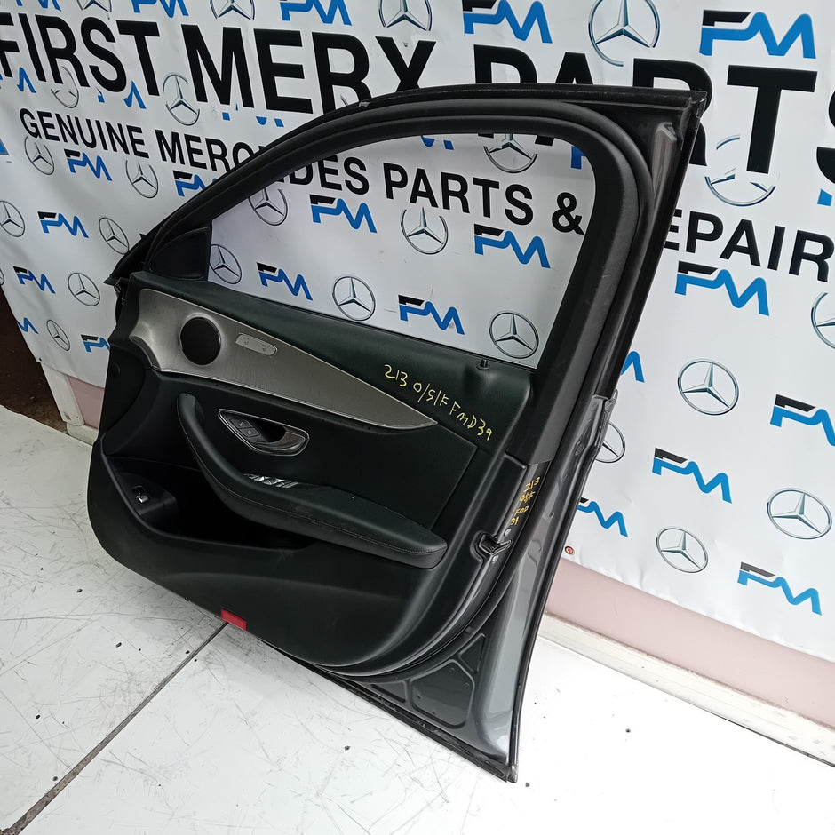 MERCEDES E-CLASS W213 DRIVER SIDE FRONT DOOR O/S/F COMPLETE GREY FMD39