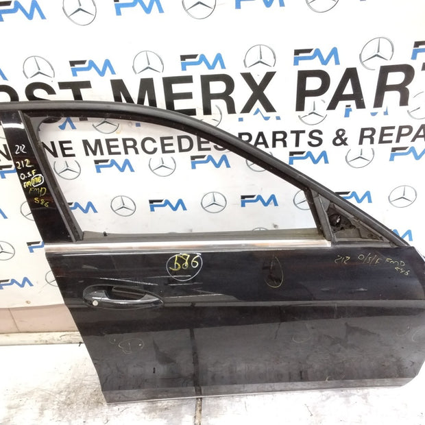 MERCEDES E-CLS W212  DRIVER FRONT DOOR OSF BLACK 2009-16 COMPLETE FMD586