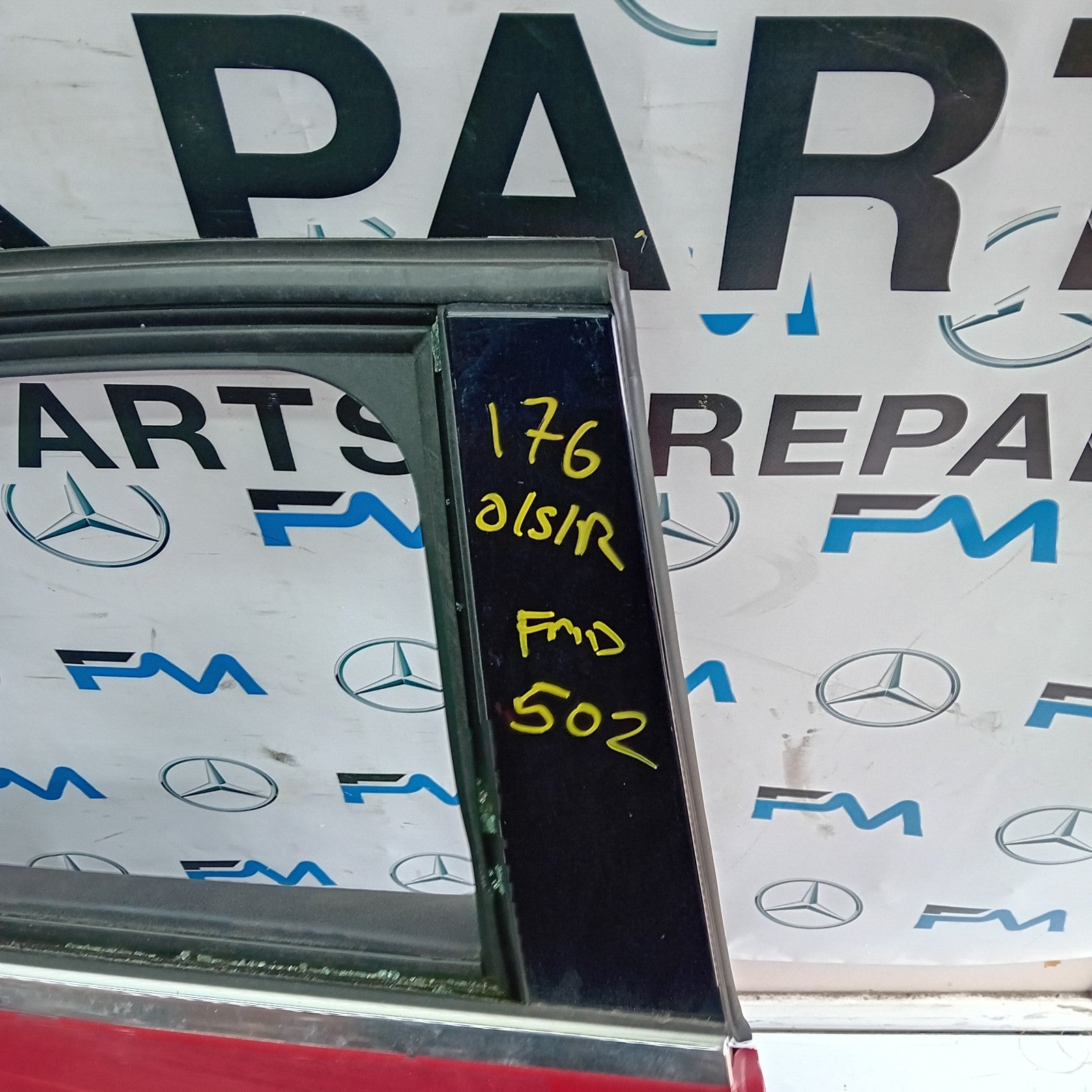 MERCEDES A-CLASS W176 DRIVER REAR DOOR OSR 2015 RED COMPLETE FMD502
