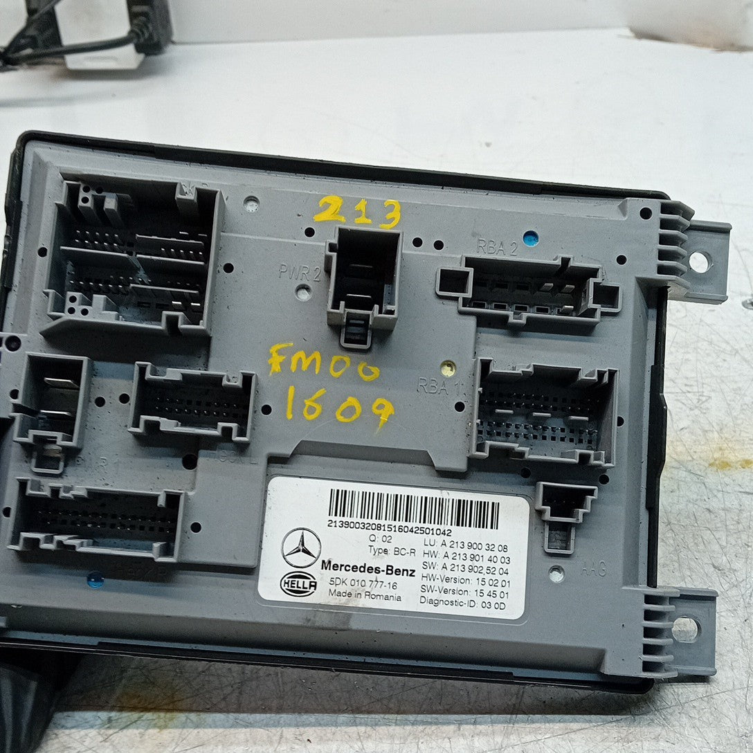MERCEDES BENZ E-CLASS SAM CONTROL MODULE W213 A2139003208 2016 FM001609
