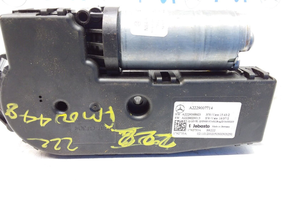 Mercedes C-CLASS W222 2017 Sunroof Motor Regulator  A2229007714 FM00448