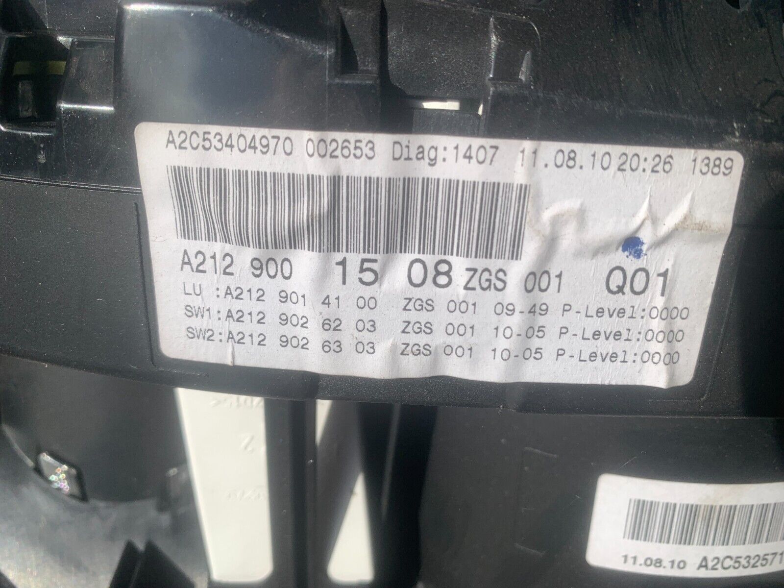 Mercedes W212 Diesel Speedo Clocks Instrument Cluster Automatic