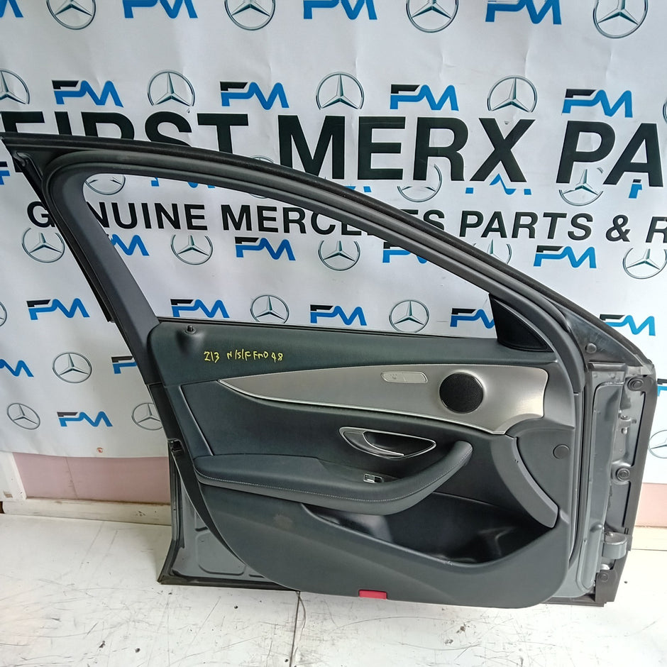 MERCEDES BENZ E-CLASS W213 PASSENGER SIDE FRONT DOOR N/S/F COMPLETE GREY FMD48