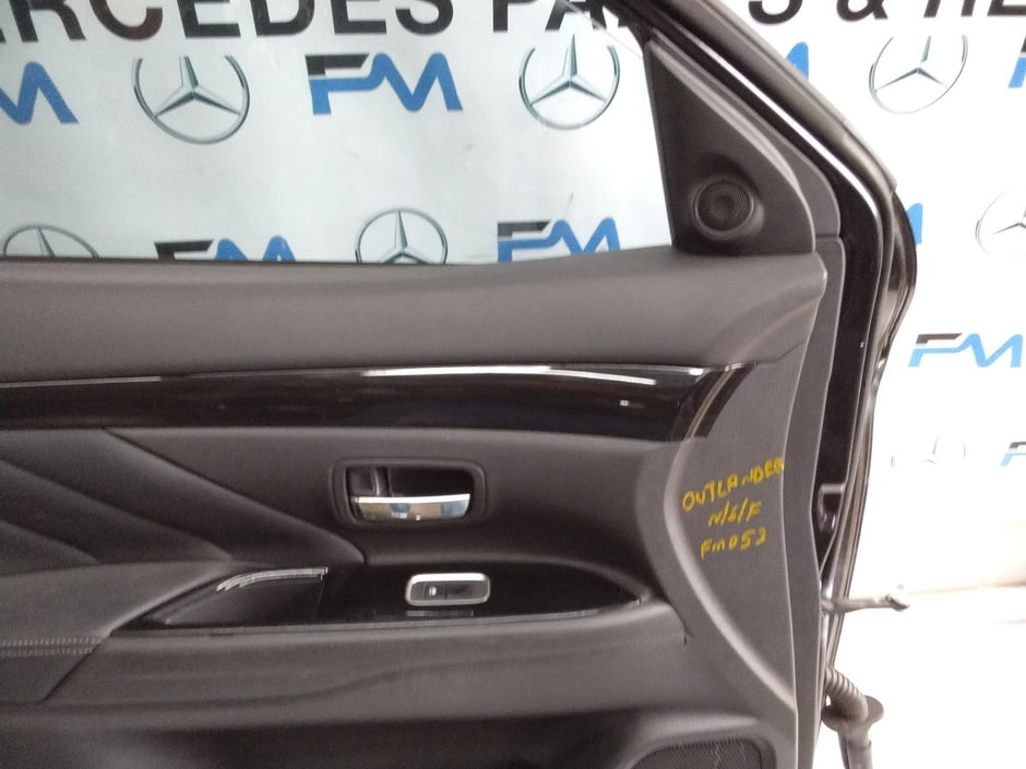 MITSUBISHI OUTLANDER PASSENGER SIDE FRONT DOOR N/S/F COMPLETE BLACK FMD53
