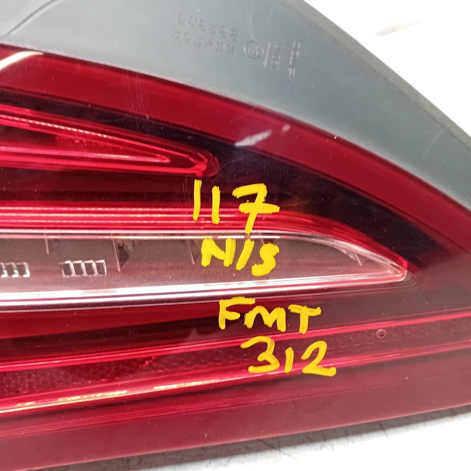 MERCEDES CLA W117 PASSENGER SIDE LEFT REAR TAIL LIGHT 2018 A1179063900 FMT312