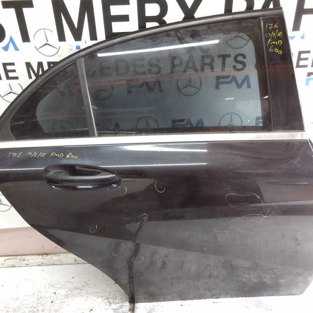 MERCEDES A-CLS W176  DRIVER REAR  DOOR OSR  2012-18 BLACK COMPLETE FMD600