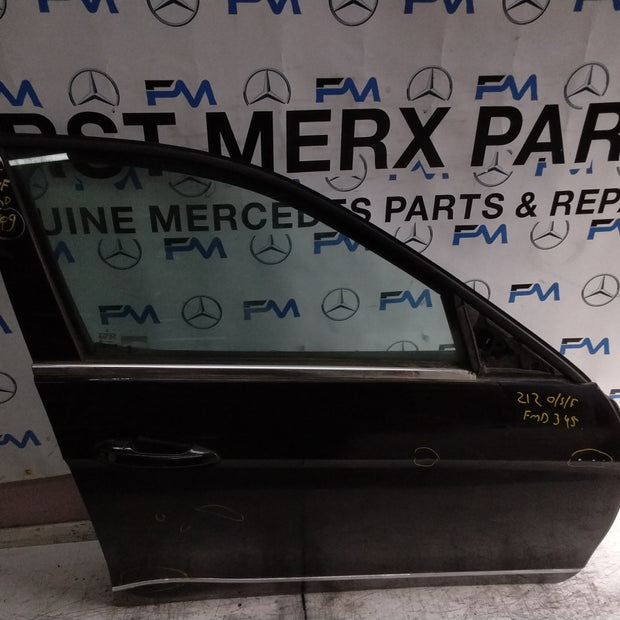 MERCEDES E-CLASS W212 SLN DRIVER FRONT DOOR OSR BLACK 2009-2016 COMPLETE FMD345