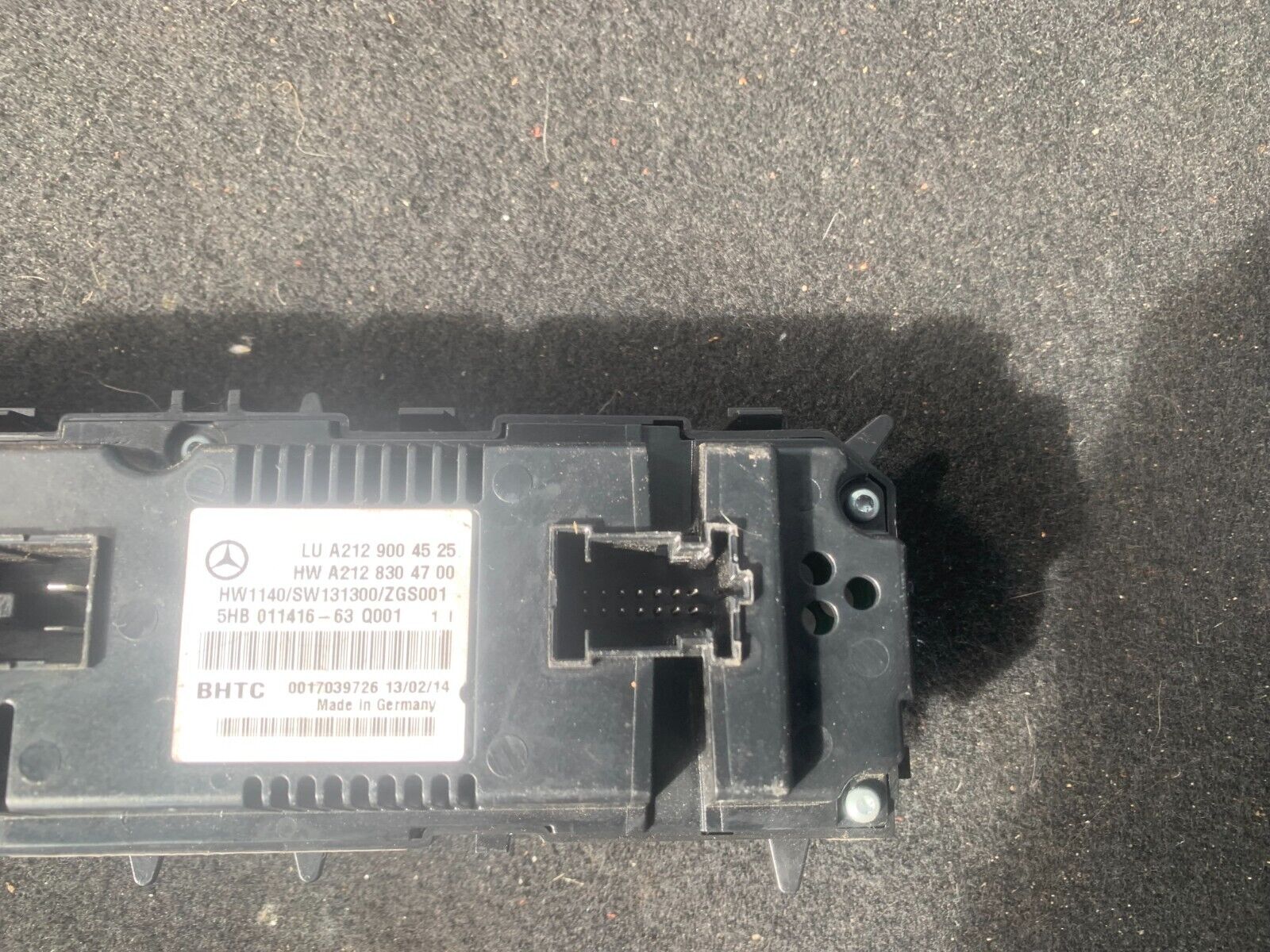 MERCEDES BENZ E CLASS 212 SERIES 2009-2016 HEATER/AC CONTROLLER A2129004525