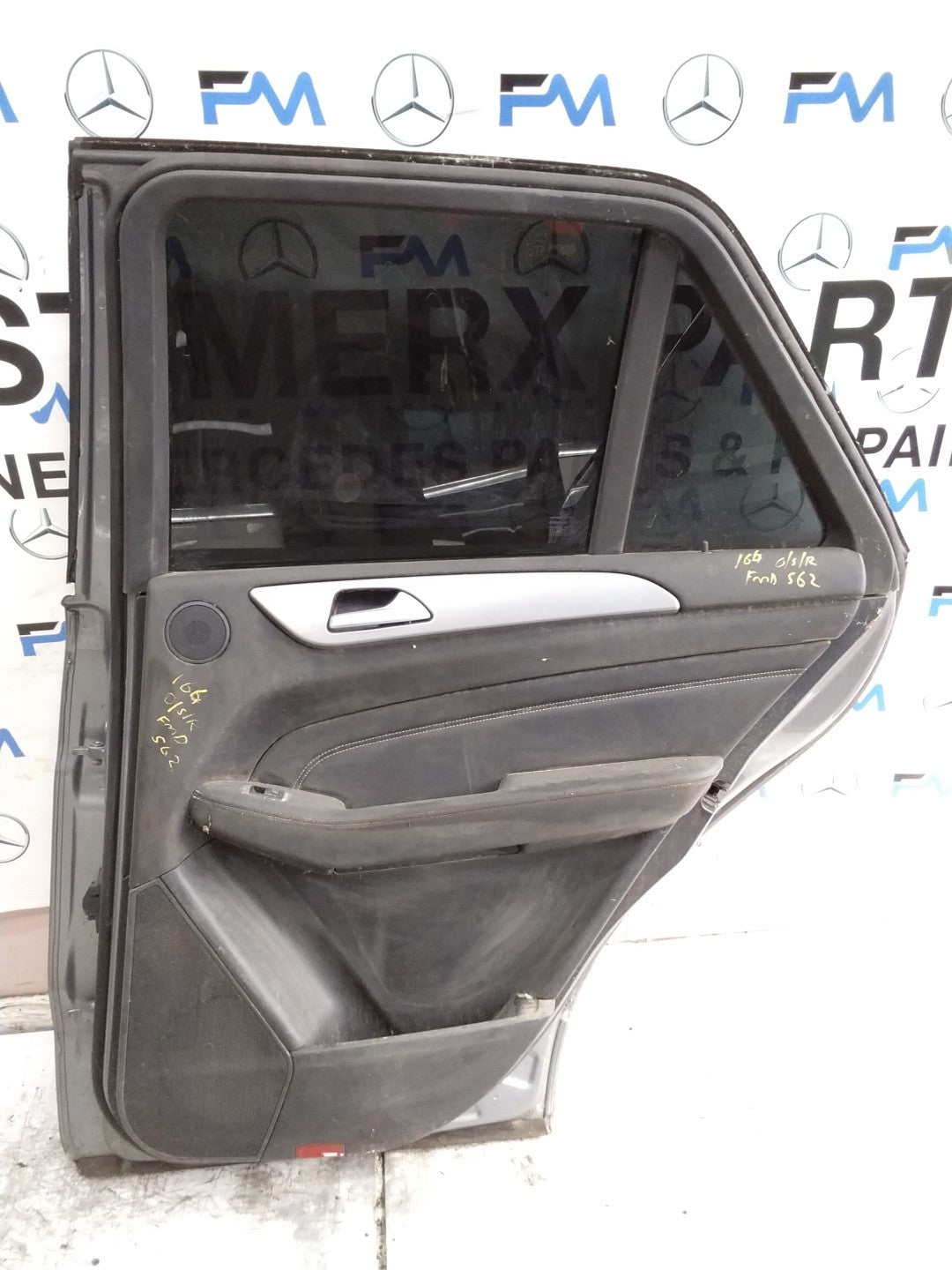 MERCEDES GLE W166  DRIVER REAR DOOR OSR GREY 2015- 2019 COMPLETE FMD562