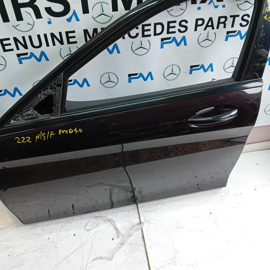 MERCEDES BENZ S-CLASS W222 PASSENGER SIDE FRONT DOOR N/S/F COMPLETE BROWN FMD40