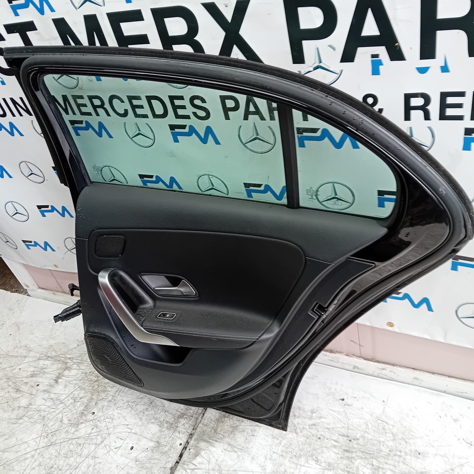 MERCEDES A-CLASS W177 SLN DRIVER REAR DOOR OSR BLACK 2018 ON COMPLETE FMD262