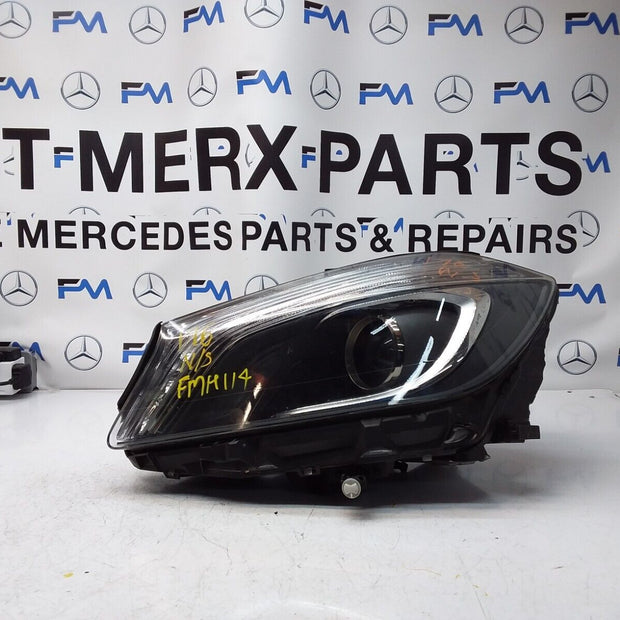 2016 MERCEDES A-CLASS W176 HEADLIGHT PASSENGER NS A1768202961 FMH114 (Damaged)