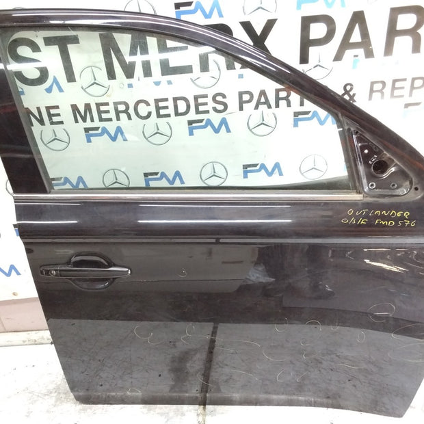 MITSUBISHI OUTLANDER DRIVER FRONT DOOR OSF BLACK  COMPLETE FMD576