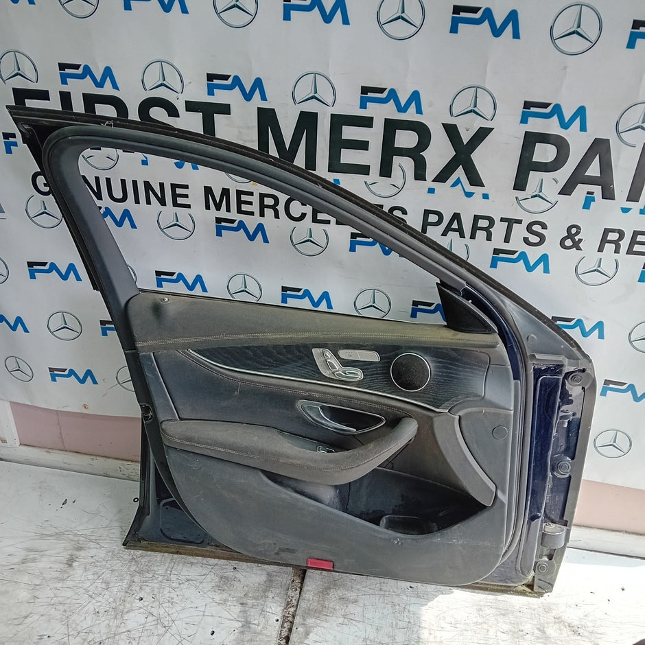 MERCEDES E-CLASS W213 SLN PASSENGER FRONT DOOR NSF BLUE 2016 ON COMPLETE FMD377