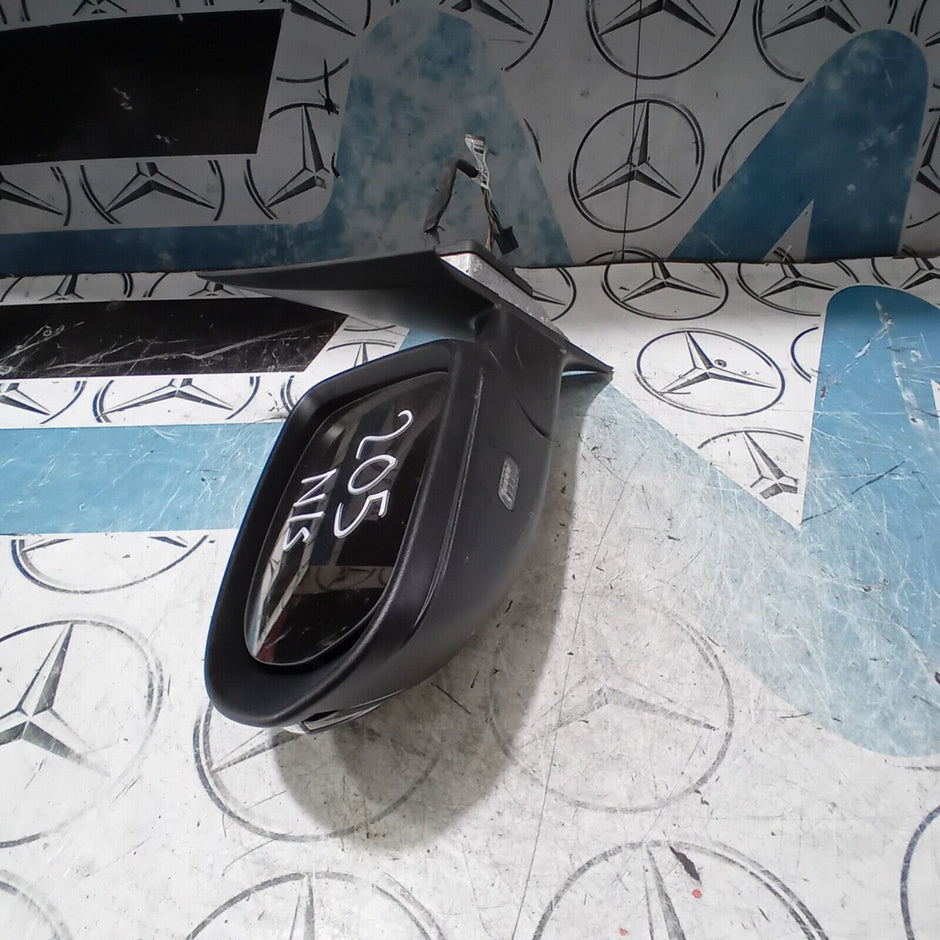 2017 MERCEDES C CLASS W205 RIGHT SIDE WING MIRROR POWER FOLD IN BLACKA2058104702