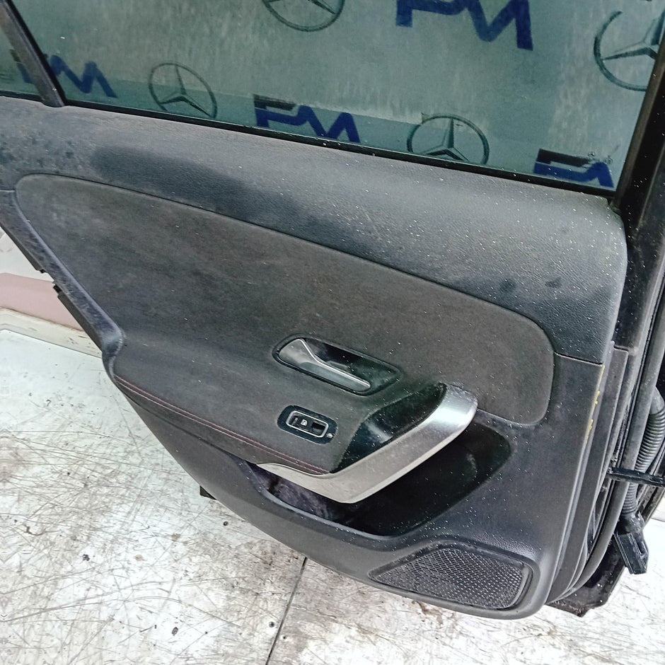 MERCEDES A-CLASS W177 PASSENGER REAR DOOR NSR BLACK 2018 ON COMPLETE FMD246