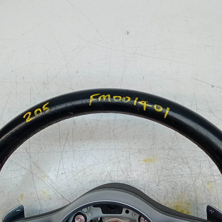 MERCEDES W205 C-CLASS MULTIFUNCTION STEERING WHEEL FL 2014 A0050004599 FM001401