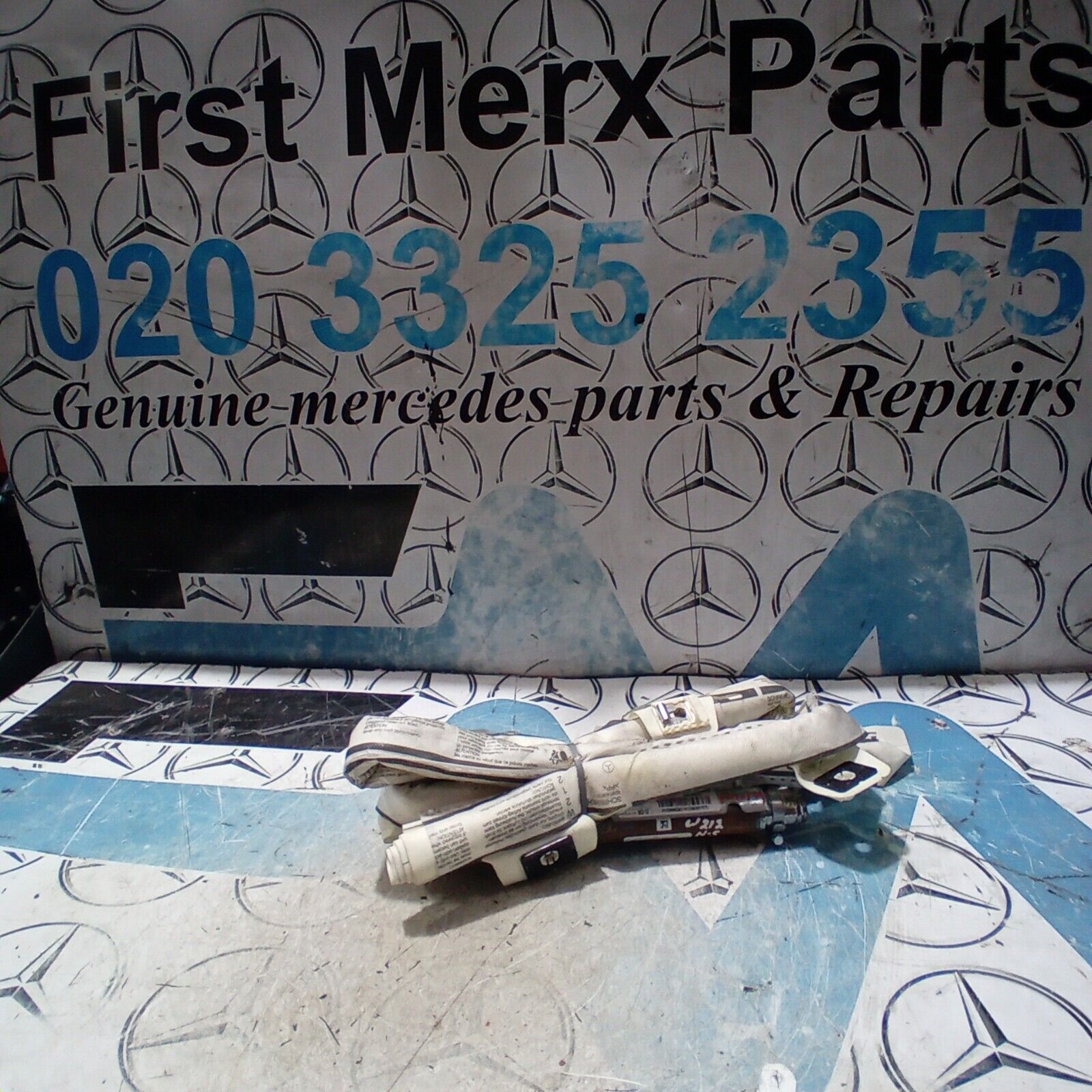12  MERCEDES-BENZ W212 LEFT PASSENGER SIDE ROOF CURTAIN AIRBAG A2128600502 FM179