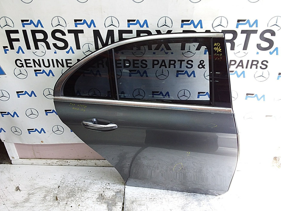 MERCEDES E-CLS W213 SLN DRIVER REAR DOOR OSR GREY 2016 ONWARDS COMPLETE FMD609