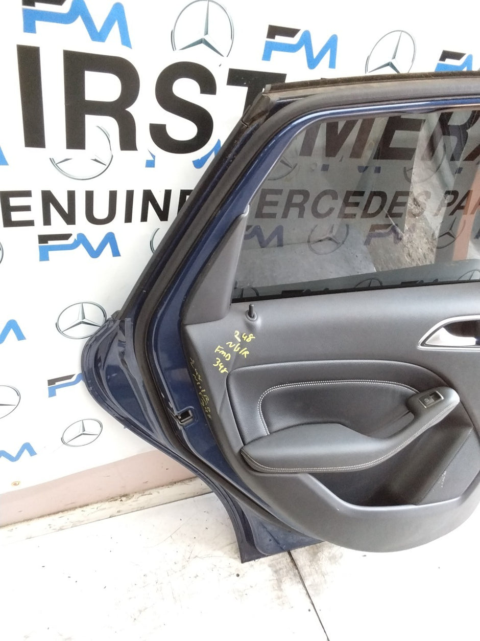 MERCEDES B-CLASS W246 PASSENGER REAR DOOR NSR BLUE 2012-19 COMPLETE FMD348