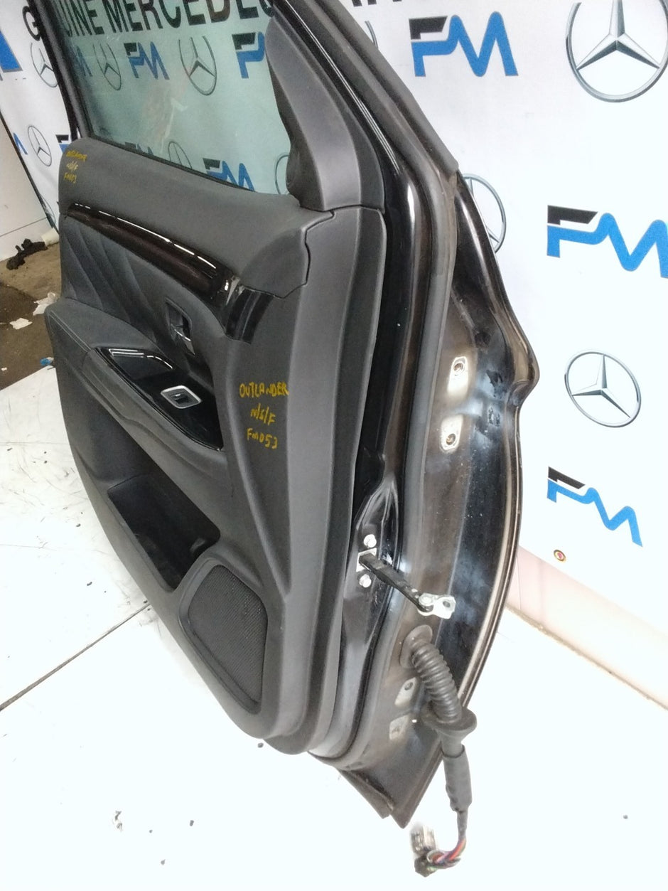 MITSUBISHI OUTLANDER PASSENGER SIDE FRONT DOOR N/S/F COMPLETE BLACK FMD53