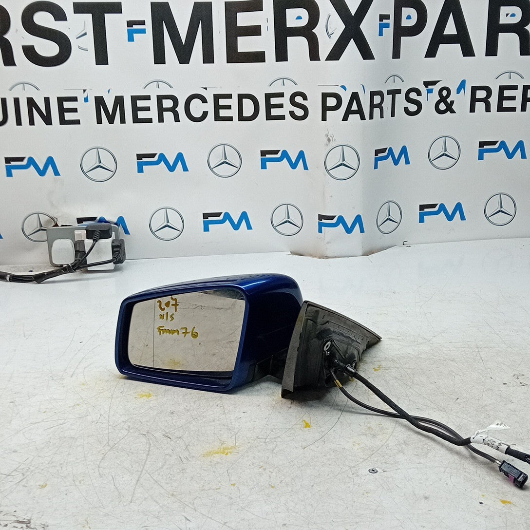 MERCEDES E-CLASS W207 PASSENGER WING MIRROR NS BLUE PL A2078103719 CAMERA FMM76