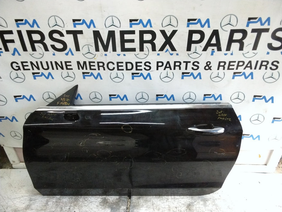 MERCEDES BENZ  C-CLASS W205 PASSENGER FRONT DOOR NSF BLACK 2014-21  FMD602