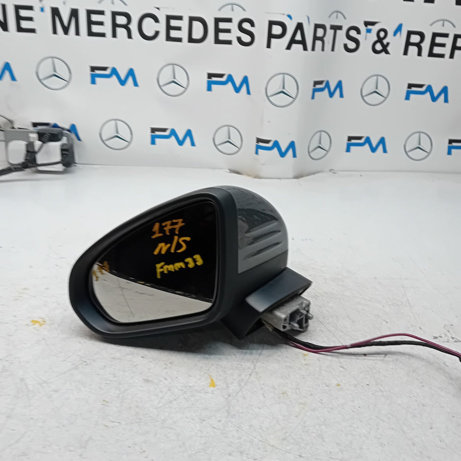 MERCEDES A-CLASS  W177 PASSENGER SIDE WING MIRROR A1778104304 GREY FMM33