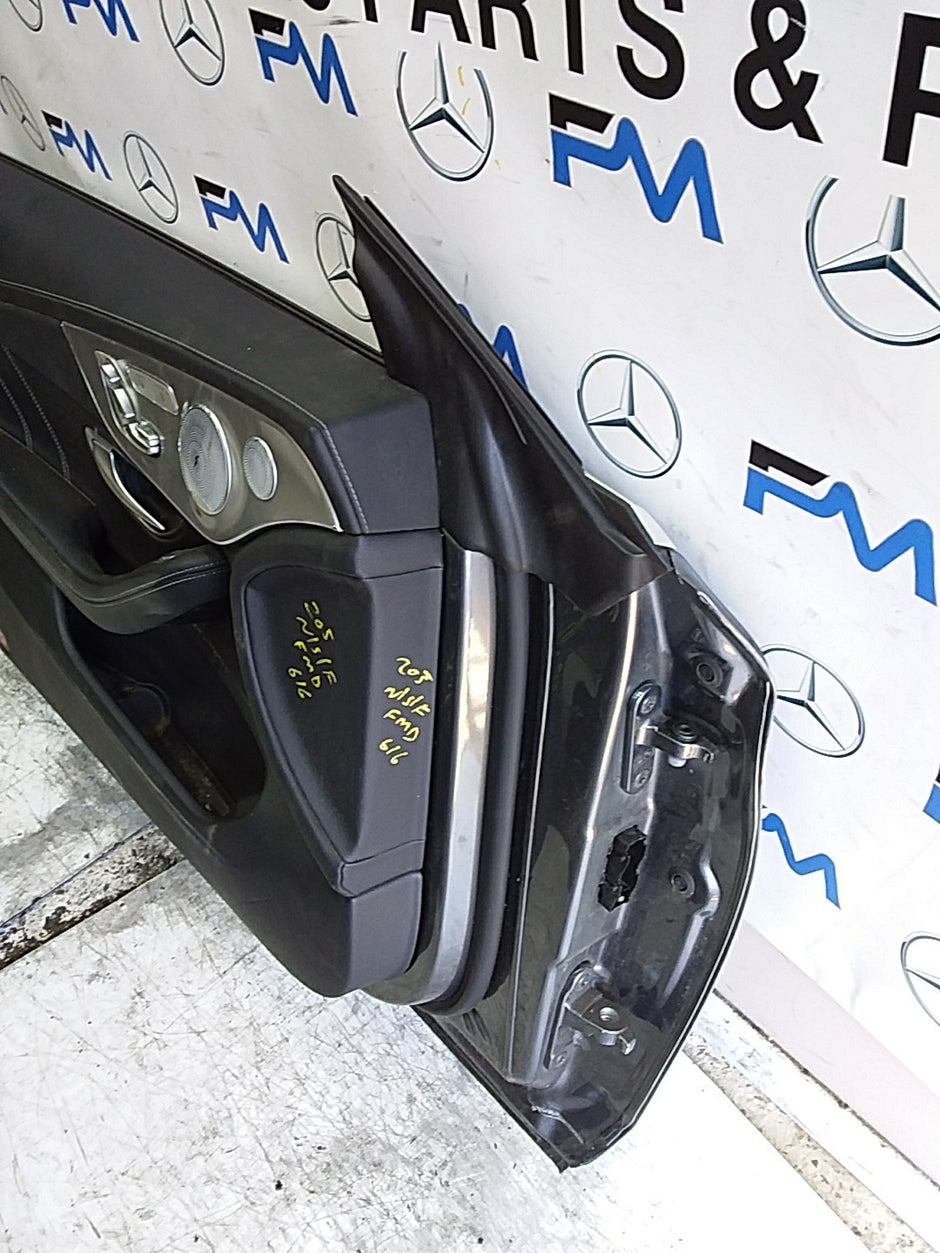 MERCEDES C-CLS C205 COUPE PASSENGER FRONT DOOR NSF GREY 2016 ONW COMPLETE FMD616