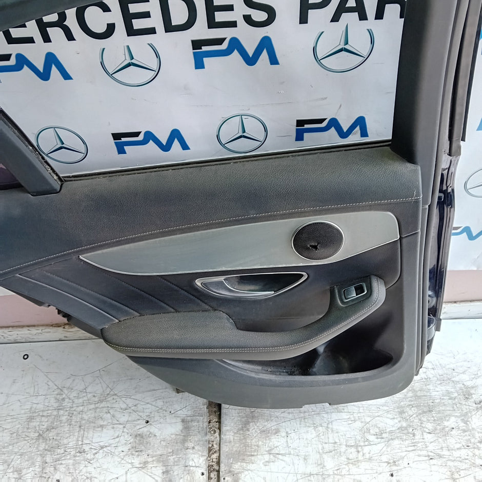 MERCEDES C-CLASS W205 SLN PASSENGER REAR DOOR NSR BLUE 2014 ON COMPLETE FMD375