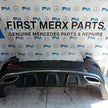 MERCEDES BENZ GLC W253 REAR BUMPER A2538850200 2016 BLACK COMPLETE FMX155