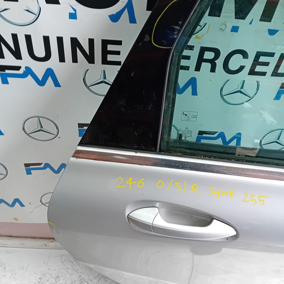 MERCEDES B-CLASS W246 DRIVER REAE DOOR OSR SILVER 2012-19 COMPLETE FMD255
