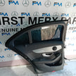 MERCEDES C-CLASS W205 PASSENGER REAR DOOR NSR GREY 2016 COMPLETE FMD484