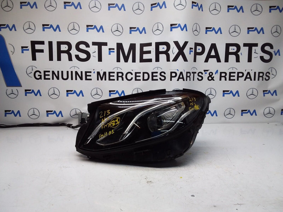 MERCEDES W213 E-CLASS PASSENGER NS HEADLIGHT A2139064104 FMH81 LED HIGH PERFORM 