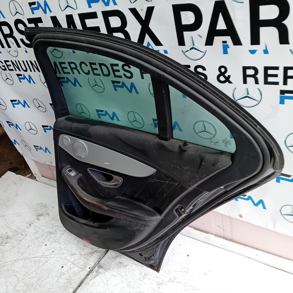 MERCEDES BENZ C-CLASS W205 DRIVER SIDE REAR DOOR O/S/R  GREY FMD131